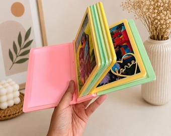3D Printed Photo Box Album – Pastel Memory Holder for 12 6x4" Photos