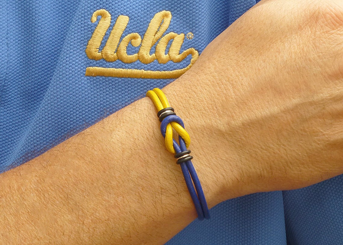 Sports Fan Bracelet NCAA College Football Apparel Blue and Etsy