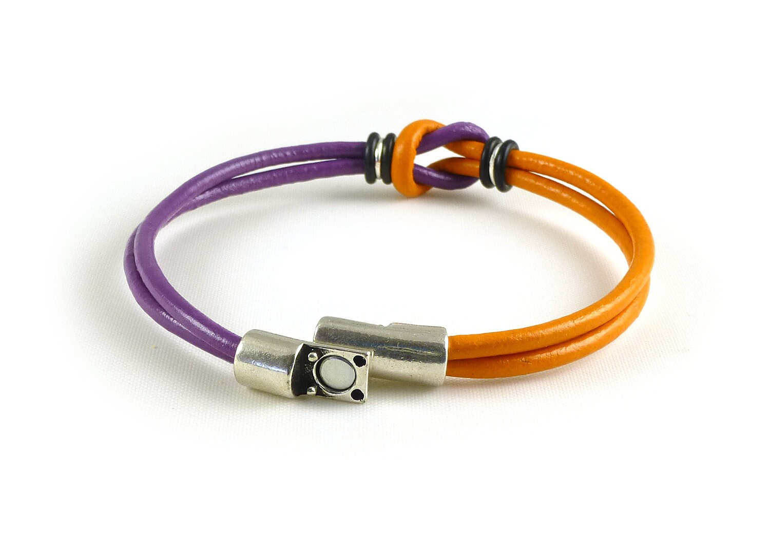 Orange and Purple Sports Fan Bracelet Sports Lover Bracelet Etsy UK