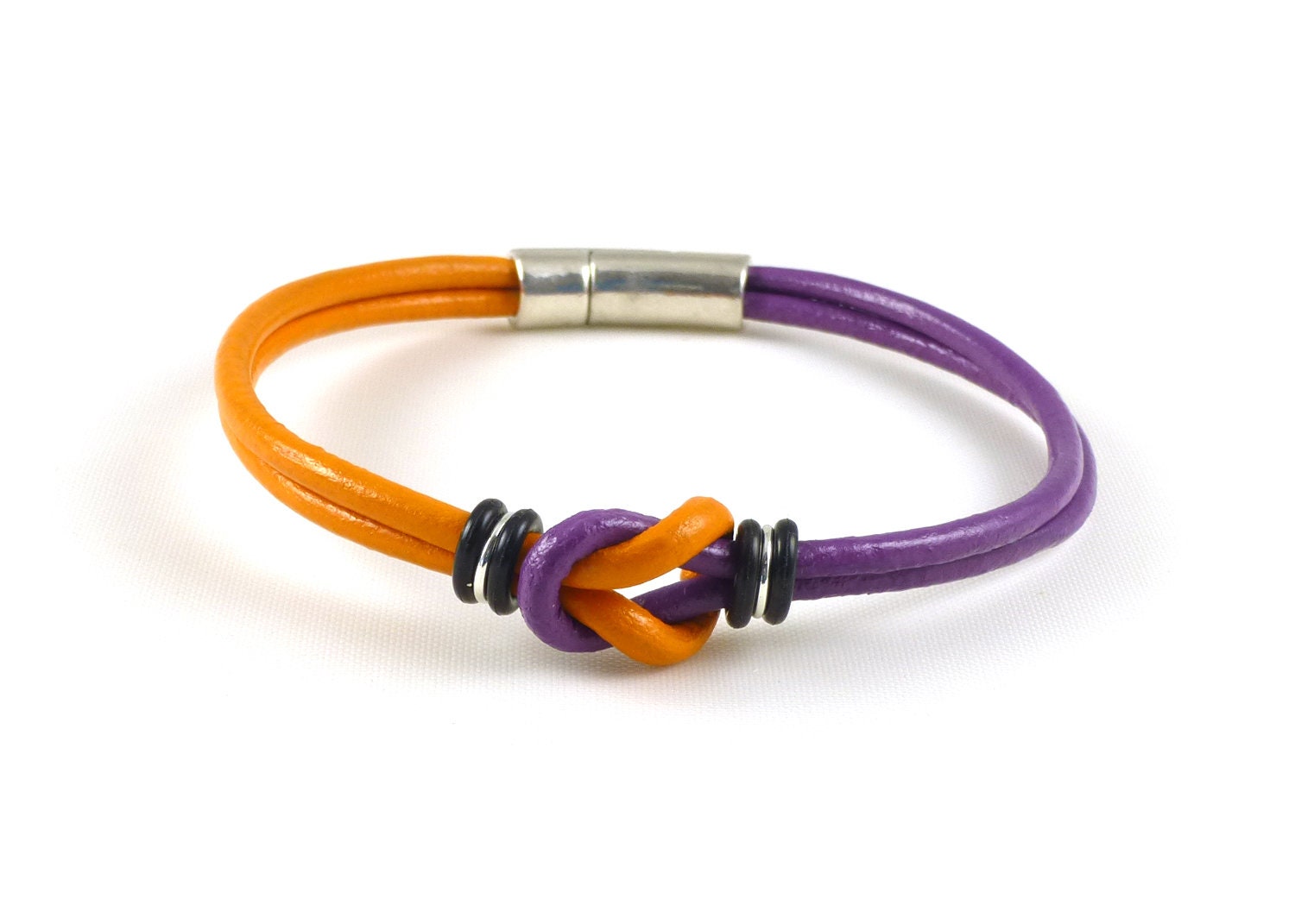 Orange and Purple Sports Fan Bracelet Sports Lover Bracelet Etsy UK