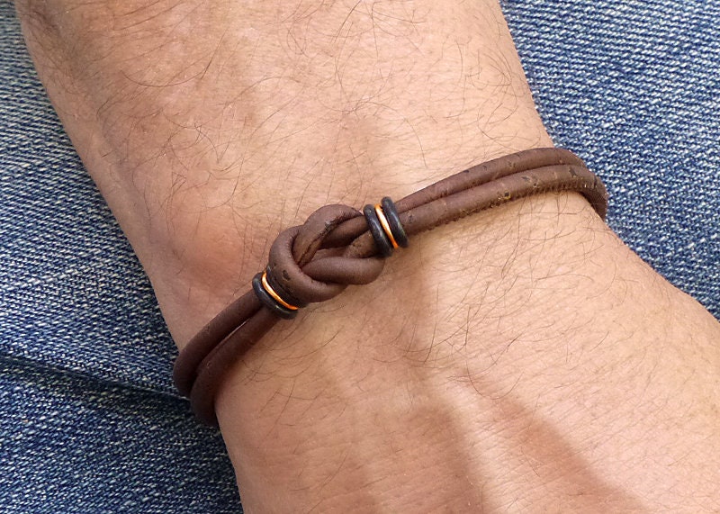 Accessories  Asymmetrical Brown Vegan Leather Adjustable Knot