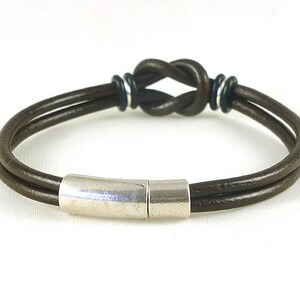 Celtic Knot Bracelet for Her Womens Brown Leather Bracelet - Etsy
