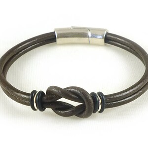 Celtic Knot Bracelet for Her Womens Brown Leather Bracelet - Etsy