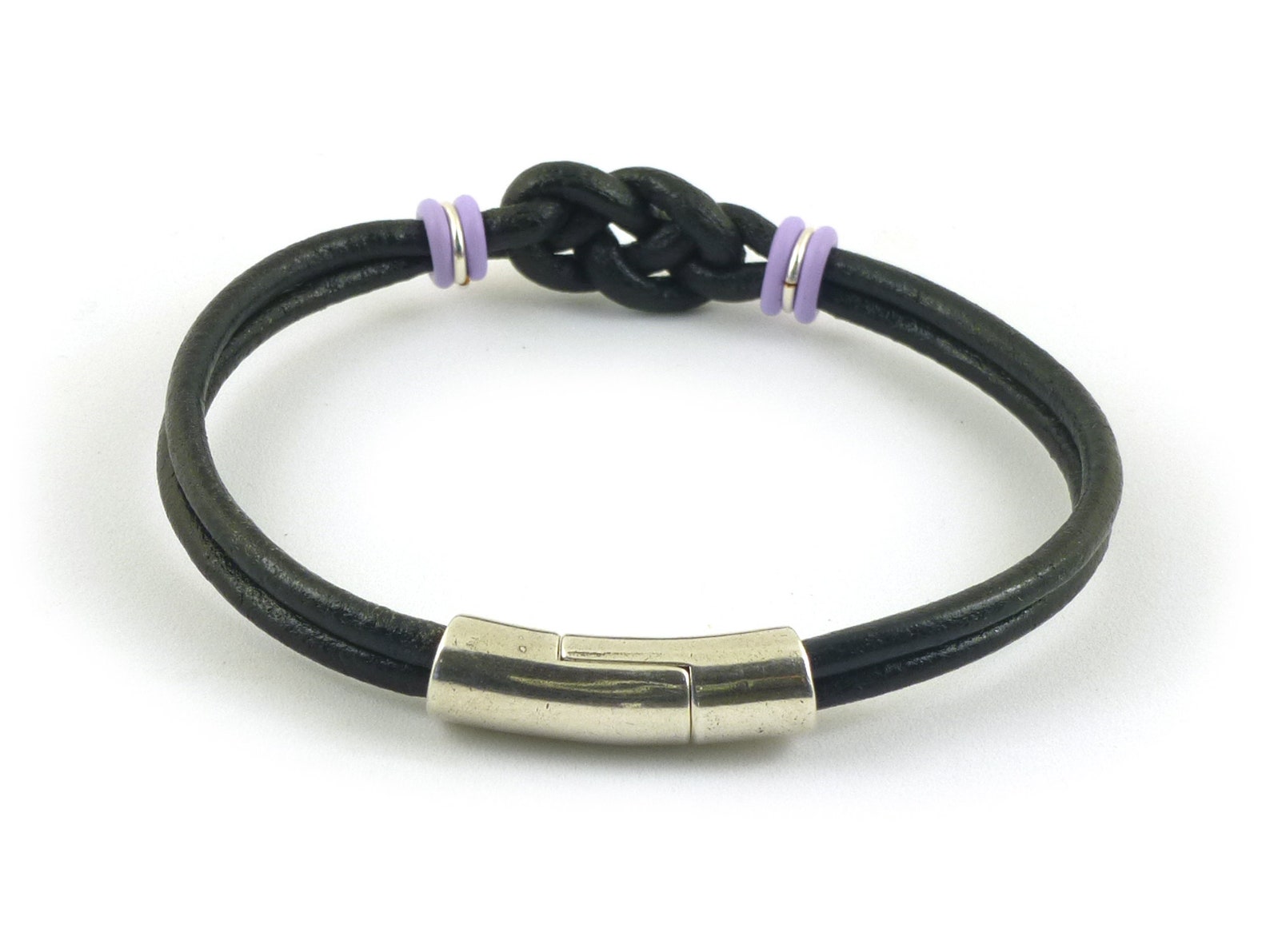 Testicular Cancer Awareness Double Love Knot Bracelet Testis Etsy