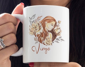 Virgo Zodiac, Coffee Mug, Virgo Gift, Gift for Sister, Sister Gifts, Birthday Gift