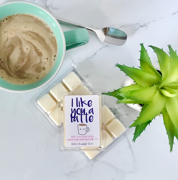 Coffee Wax Melts / I Like You a Latte / Soy Wax Melts / Coffee Lover Gift /  Scented Wax Melts / Coffee Scented Candle Melts / Wax Cubes 