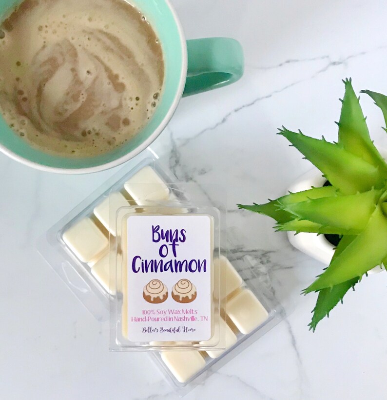 Cinnamon Roll Wax Melts / Cinnamon Bun Candle Melts / Natural Soy Wax