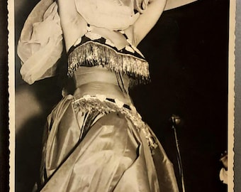 1970s Original Photo Bellydancer Soheir Zaki Wedding Dance Performance Raqs Sharqi Ephemera Egyptian Cinema Portrait