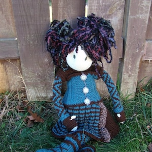 knit doll Pattern, Amaluna,  Raggedy, Lottie, ragdoll, doll, knitted doll, knit doll pattern