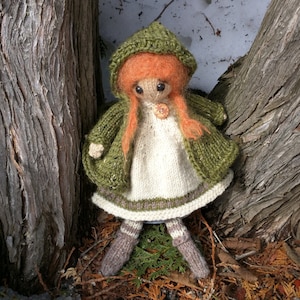 PDF Rag Doll Pattern & Tutorial, knitting pattern, 11&#39; knit doll pattern