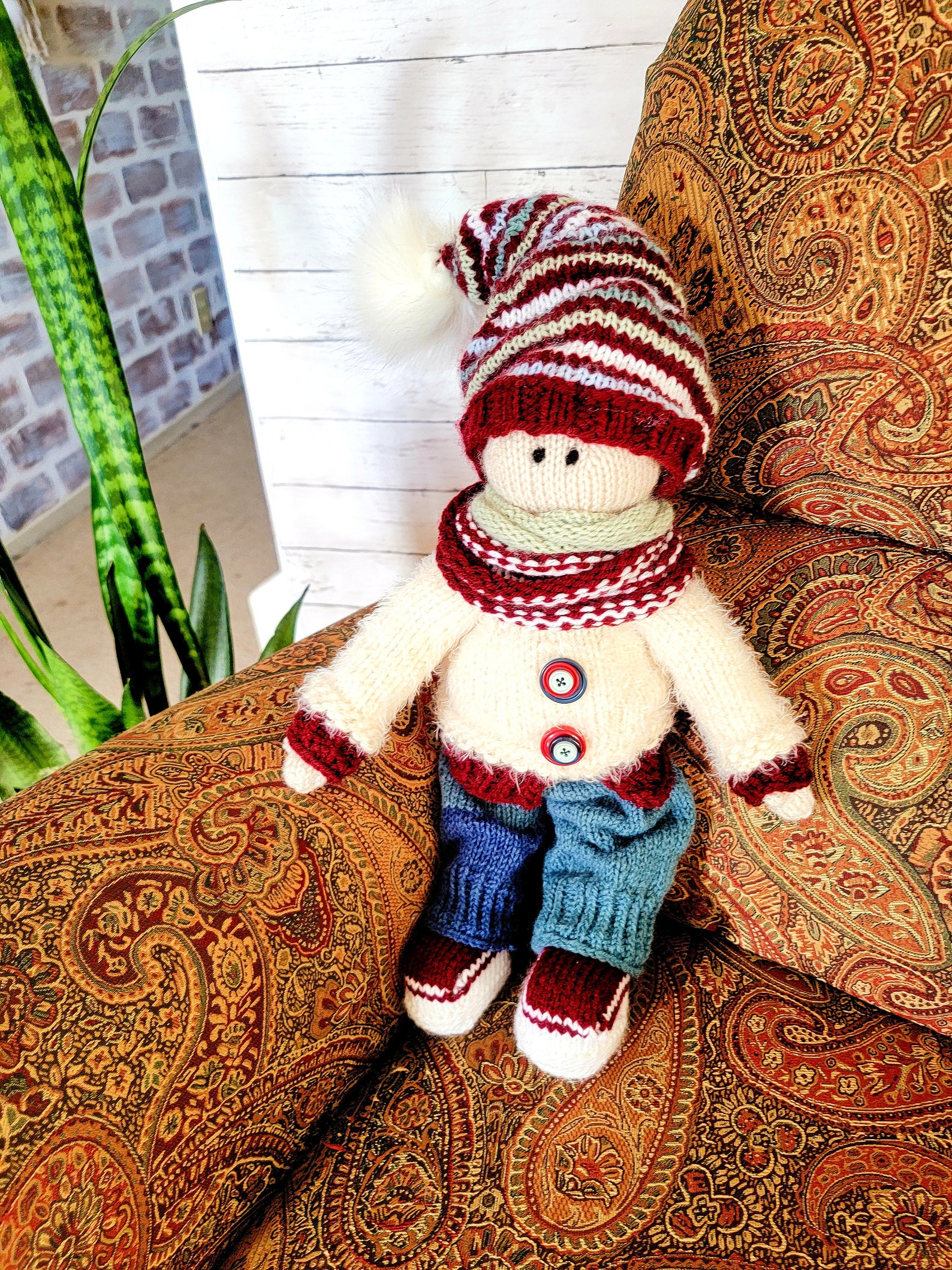 Knit Pattern for 15inch Ragdoll, Knitted Doll PATTERN Download Little ...