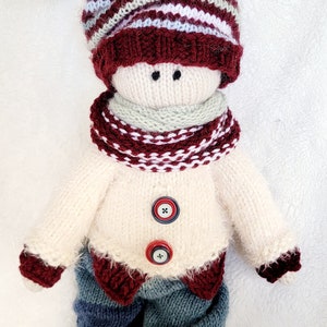 Knit Pattern for 15inch Ragdoll, Knitted Doll PATTERN Download Little ...