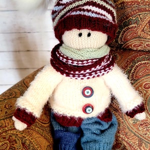 Knit Pattern for 15inch Ragdoll, Knitted Doll PATTERN Download Little ...