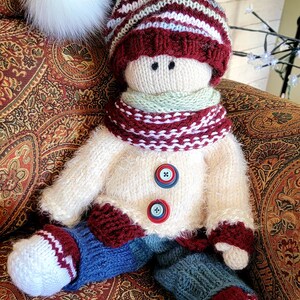 Knit Pattern for 15inch Ragdoll, Knitted Doll PATTERN Download Little ...