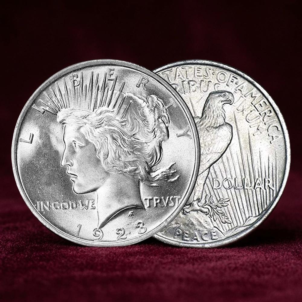 1923 silver dollar - Etsy 日本
