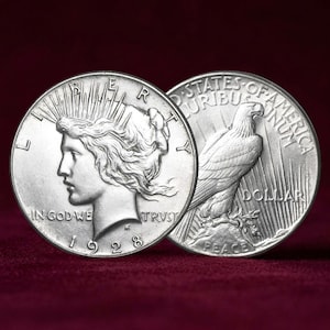 1928 peace silver dollar - Etsy 日本