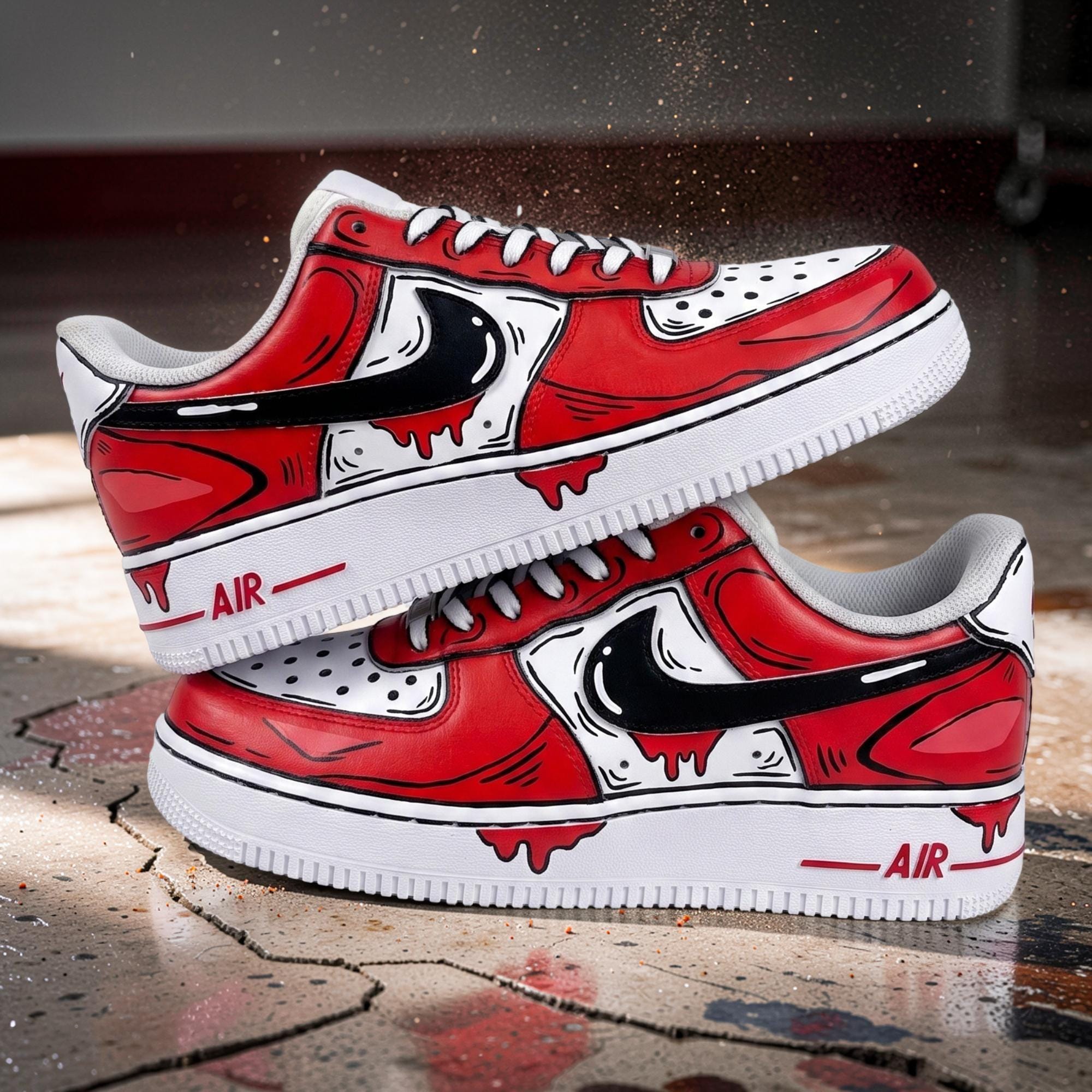 Air force 1 custom cartoon - Etsy 日本
