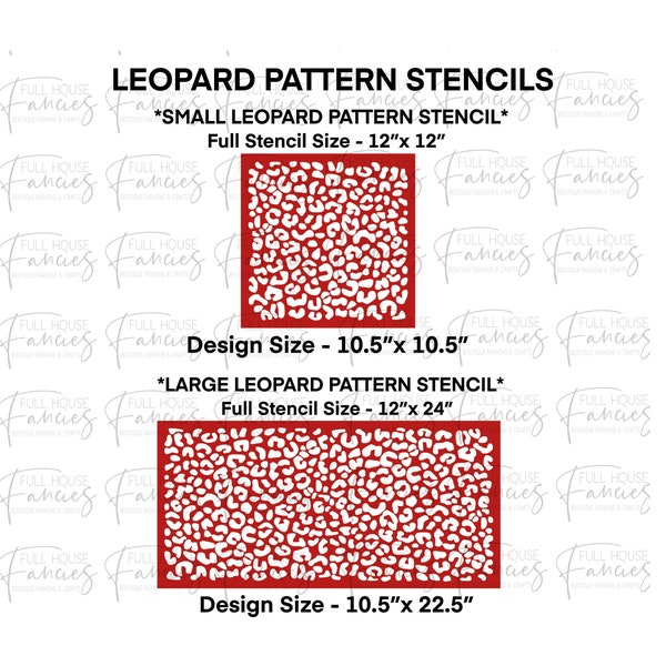 Leopard/Cheetah Pattern Stencils