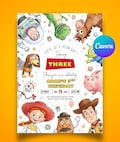 Editable Any Age Toy Story Birthday invitation, Toy Story Party Invite, Kids Birthday Invites, Editable Canva Template (Digital Download) product logo
