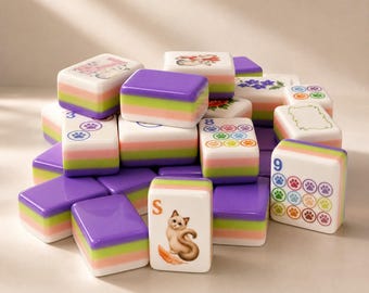 American Mahjong Set, Cat Themed Mahjong Tiles, 160 Tile Acrylic Mahjong Set, Waterproof Non Floating Tiles, 4 Layer Acrylic, Free Shipping