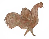 Circa 1920 39 s Folk Art Tin Chicken Original Paint With Articulating Legs Wings