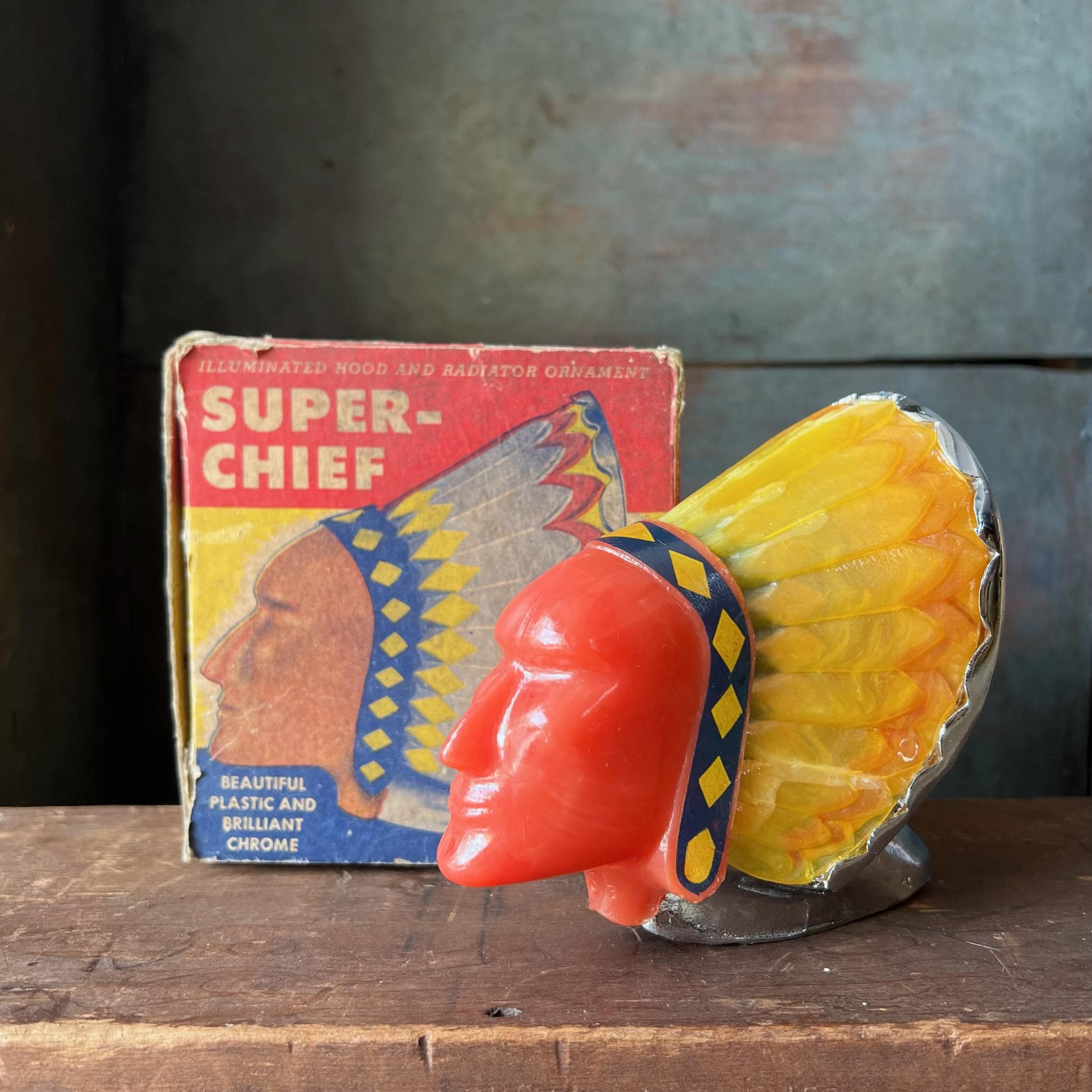1950s Super Chief Illuminated Hood & Radiator Automotive Ornament