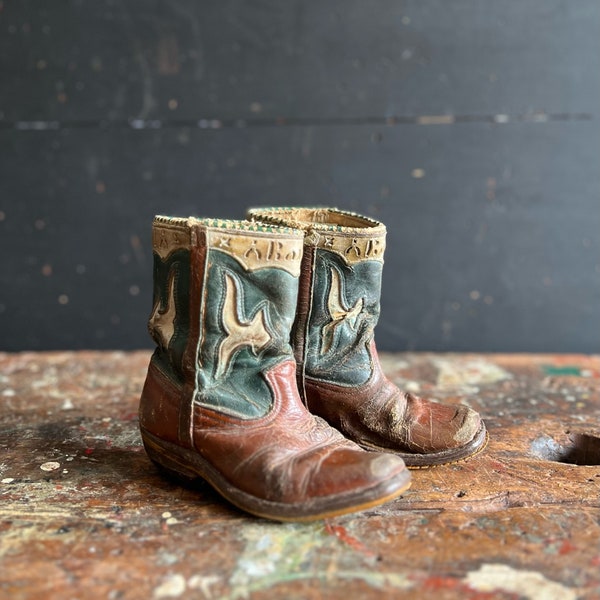 C. 1940's Children's Cowboy Boots.