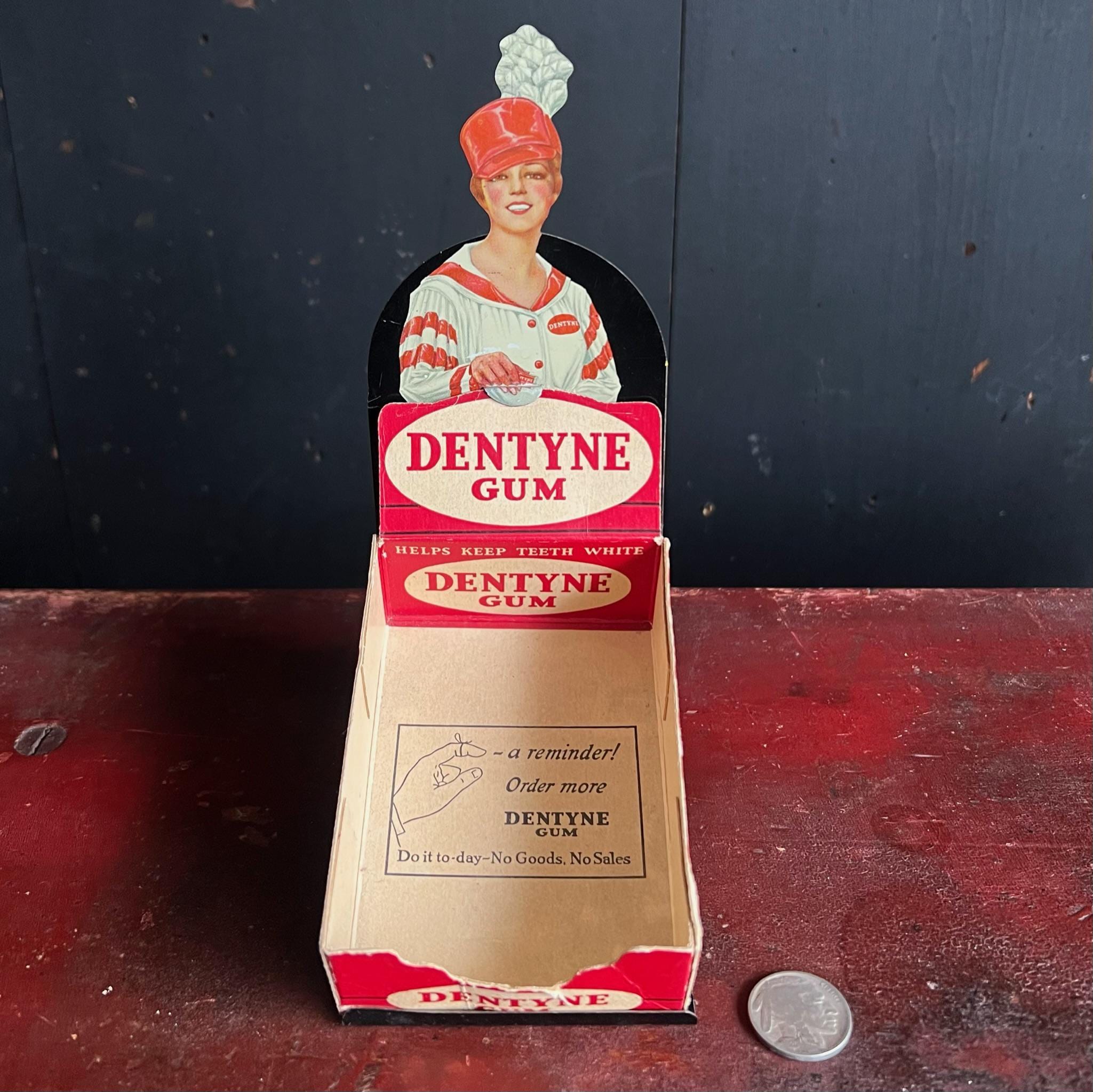1930s Dentyne Gum Store Display • Tin Litho Counter Top Sale Display ...