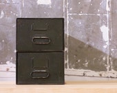 Vintage Industrial Metal Storage Box