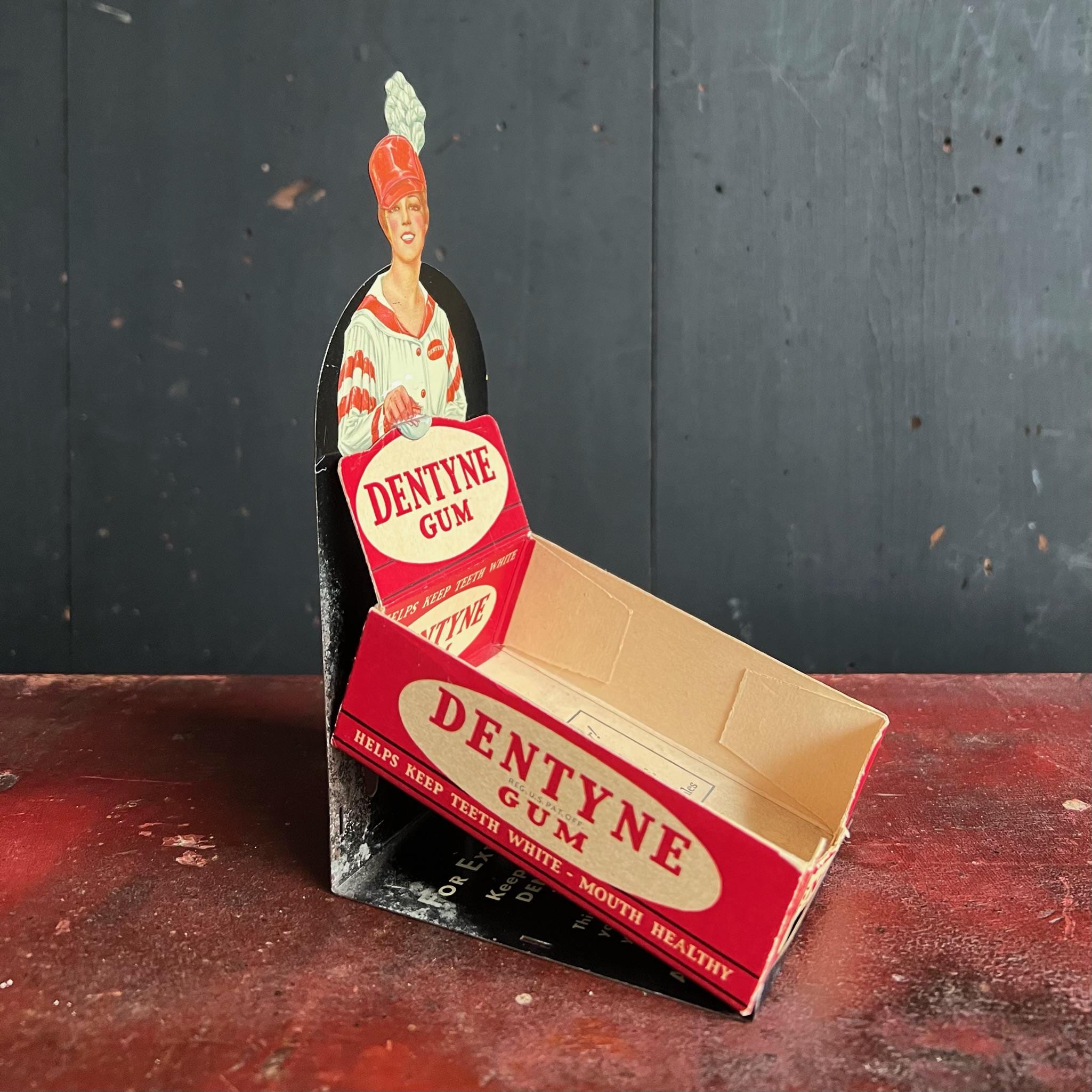 1930s Dentyne Gum Store Display • Tin Litho Counter Top Sale Display ...