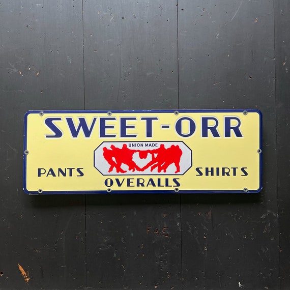 1930 年代の Sweet Orr パンツ、シャツ、オーバーオール、N.O.S.、タグ