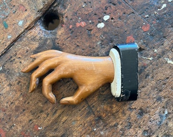 C. 1930s The Handisplay Company Wooden Store Display Figural Hand.