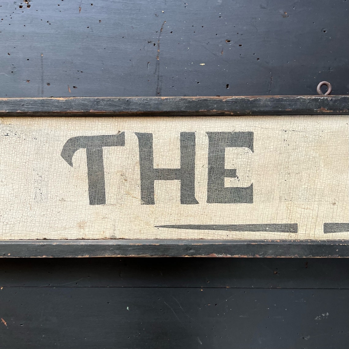 Original Hand Painted Wood Sign 