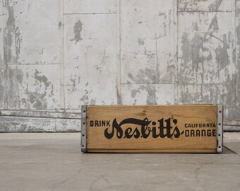 Vintage 1960's Nesbitt's Soda Crate