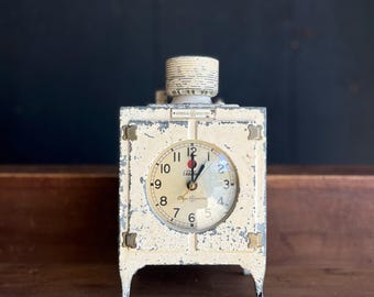 1930s General Electric Telechron Electric Clock | Promotional Advertising Refrigerator Clock In Original Paint.