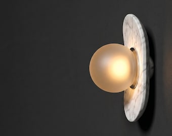 Marble Stone Modern Sconce | Handmade bathroom lights | Wall sconce light