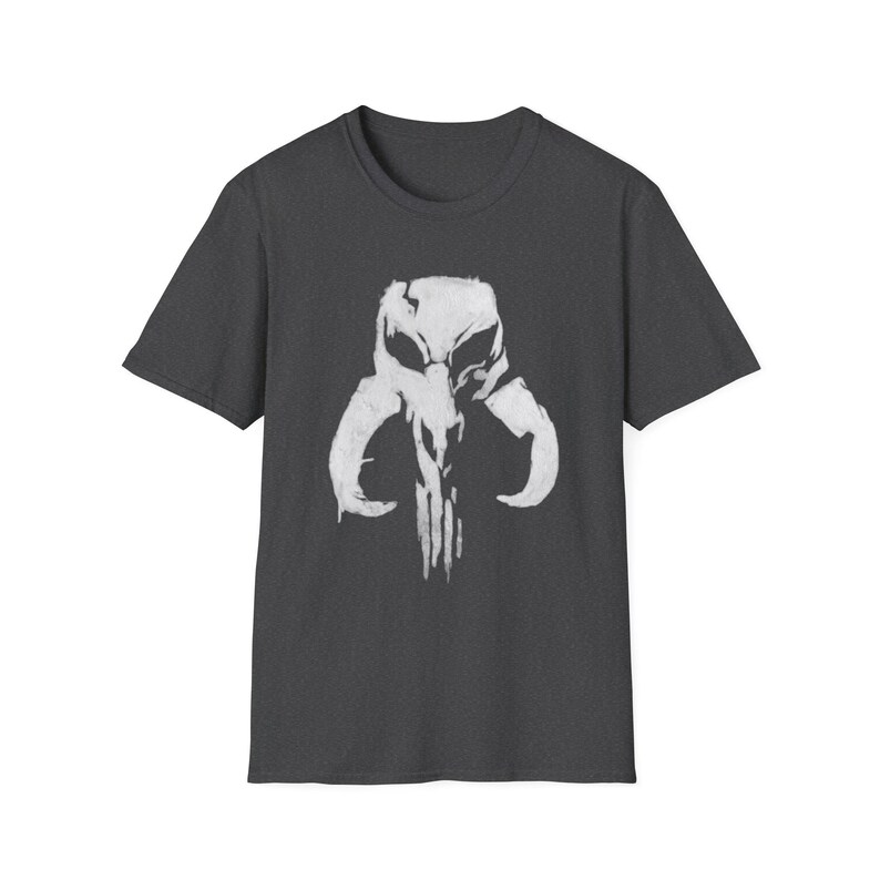 Punisher Mythic Skull Mandalorian Mythosaur T-Shirt | Star Wars Inspired Icon image 3