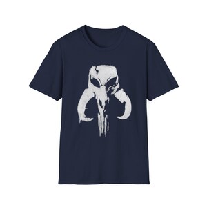 Punisher Mythic Skull Mandalorian Mythosaur T-Shirt | Star Wars Inspired Icon image 5