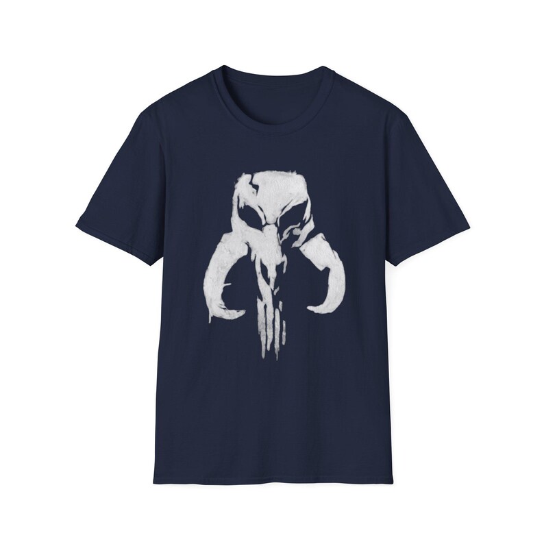 Punisher Mythic Skull Mandalorian Mythosaur T-Shirt | Star Wars Inspired Icon image 5