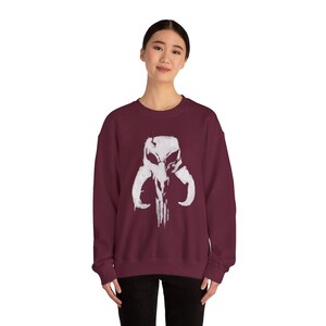 Sudadera Punisher Mythic Skull Mandalorian Mythosaur / Escudo de Star Wars imagen 9