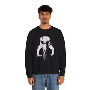 Sudadera Punisher Mythic Skull Mandalorian Mythosaur / Escudo de Star Wars imagen 8