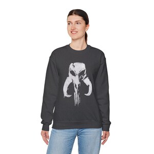 Sudadera Punisher Mythic Skull Mandalorian Mythosaur / Escudo de Star Wars imagen 10