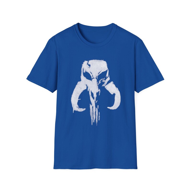 Punisher Mythic Skull Mandalorian Mythosaur T-Shirt | Star Wars Inspired Icon image 4