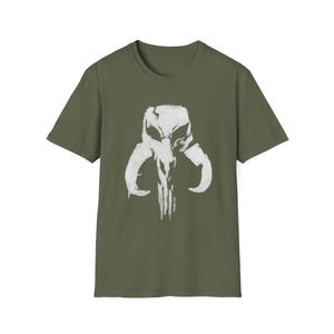 Punisher Mythic Skull Mandalorian Mythosaur T-Shirt | Star Wars Inspired Icon image 2