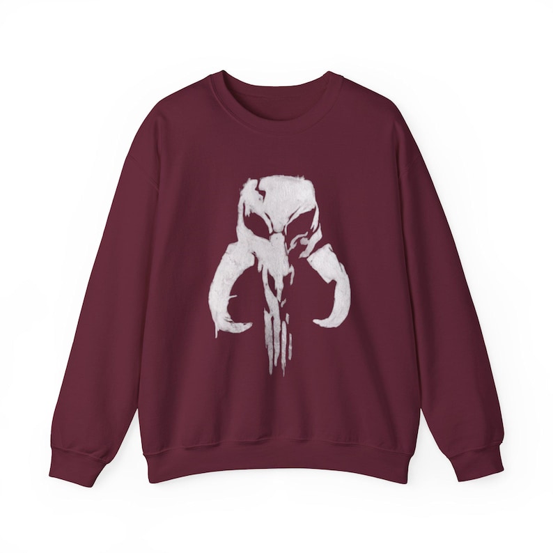Sudadera Punisher Mythic Skull Mandalorian Mythosaur / Escudo de Star Wars imagen 2