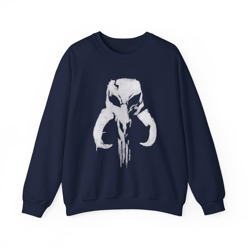 Sudadera Punisher Mythic Skull Mandalorian Mythosaur / Escudo de Star Wars imagen 5