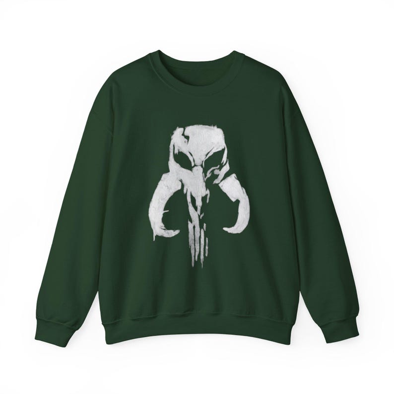 Sudadera Punisher Mythic Skull Mandalorian Mythosaur / Escudo de Star Wars imagen 3