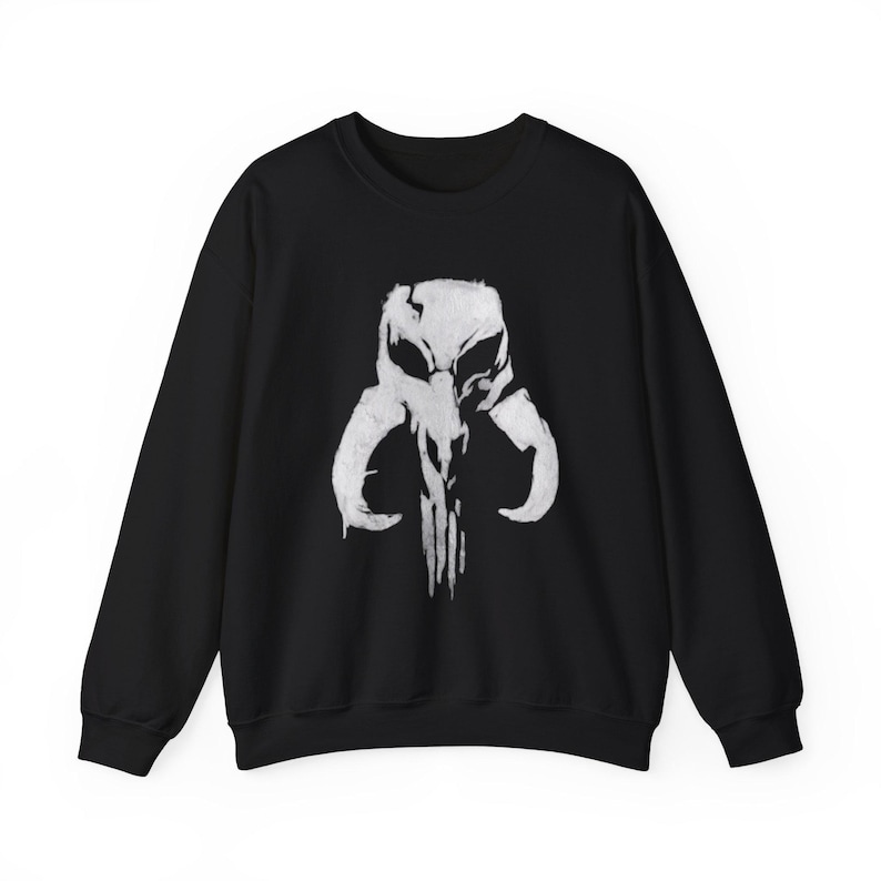 Sudadera Punisher Mythic Skull Mandalorian Mythosaur / Escudo de Star Wars imagen 1