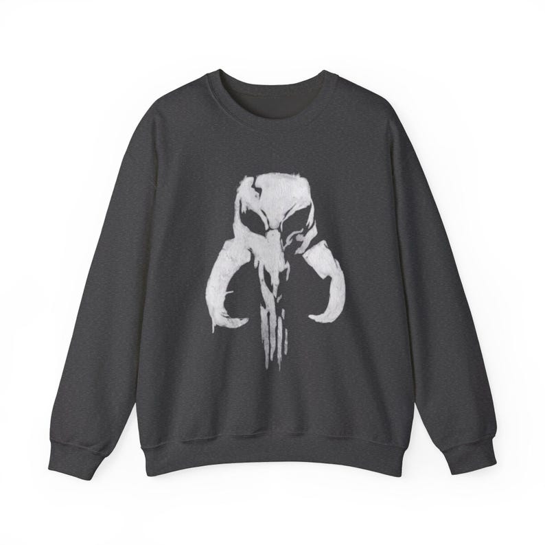 Sudadera Punisher Mythic Skull Mandalorian Mythosaur / Escudo de Star Wars imagen 4