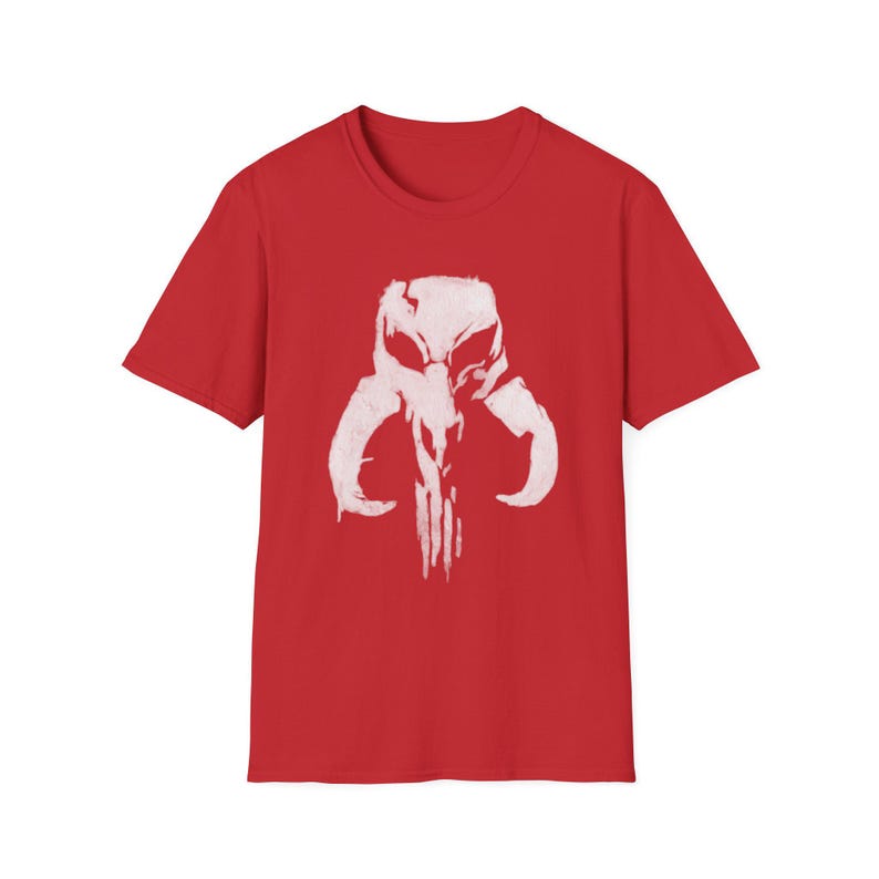 Punisher Mythic Skull Mandalorian Mythosaur T-Shirt | Star Wars Inspired Icon image 6
